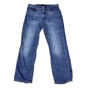 Lucky Brand 121 Slim Straight Mens Blue Jeans Medium Wash 33x30 Denim Pants